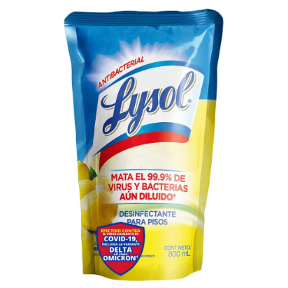 Desinfectante Para Pisos Lysol Brisa Limon 800 mL