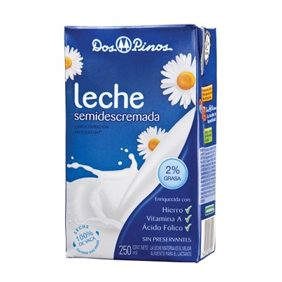 Leche Dos pinos Azul 250ml