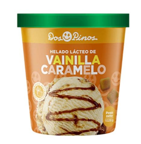 Helado Vainilla Caramelo 1/2 Galon Dos Pinos