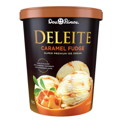 Helado Deleite Caramel Fudge Dos Pinos 565g