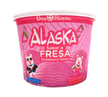 Helado Alaska Fresa 1/2 Galon