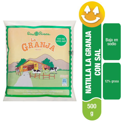 Natilla la granja con sal 500g