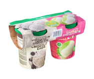 Helado surtido 2 pack Crema chips+ combinado 1/4 de galon