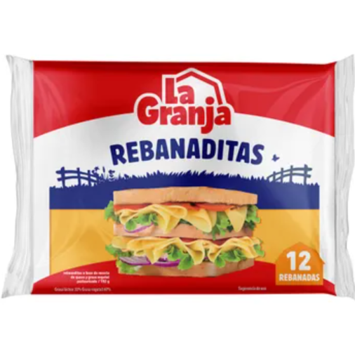 Queso amarillo reban la granja 192g