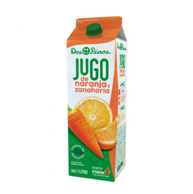 Jugo de naranja y zanahoria Dos Pinos 1L