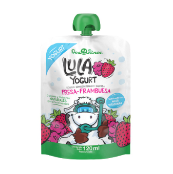 Yogurt Ba. Lula fresa frambuesa, Dos Pinos 120ml