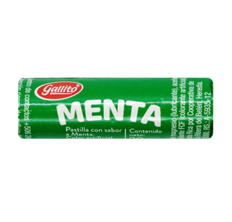 Pastilla menta gallito