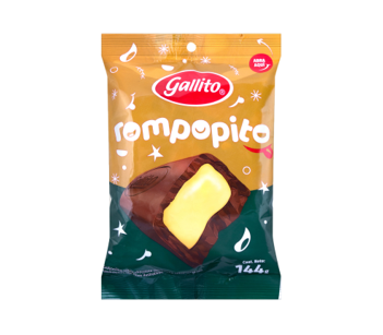 Chocolate Gallito Relleno de Rompope 18 Unidos