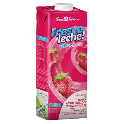 Frescoleche de Fresa, Marca Dos Pinos, TB 1L