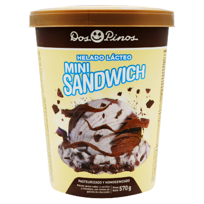 Helado Mini sandwich Dos Pinos 570g  1/4 G