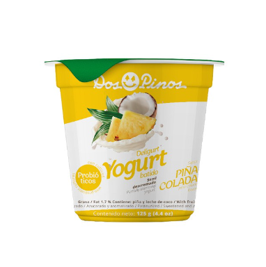 Deligurt Yogurt batido piña/coco 125g