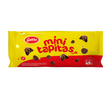 Chocolate Mini Tapitas Gallito Bolsa 49g