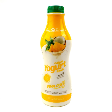 Yogurt Liq, Piña y coco Dos pinos 750ml