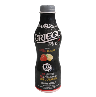 Yogurt Griego Plus Fresa banano 750mL