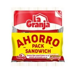 Ahorro pack jamón + queso tipo americano