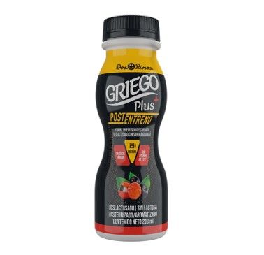 Yogurt Griego plus Pos entreno deslactosado sabor Guarana 200 ml