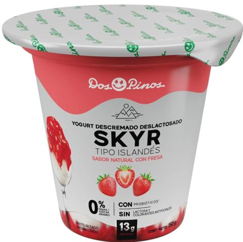 Yogurt tipo islandes Skyr Fresa Dos Pinos 150g