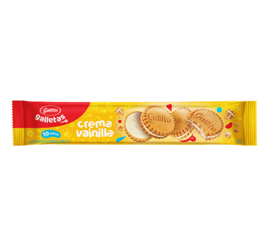 Galleta Crema Vainilla Marca Gallito70gr