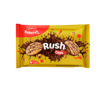 Galleta Rush Chips Gallito 258 g 6 unidades