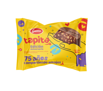 Chocolate Tapita Anirversario 75 años Gallito 40g