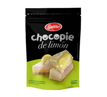 Chocopie de Limón, Marca Gallito, 138.6g