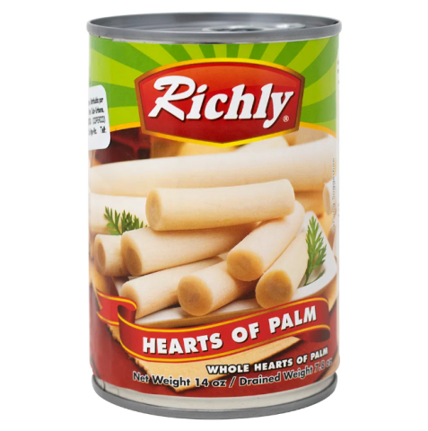 Palmito Entero marca Richly lata  410 g