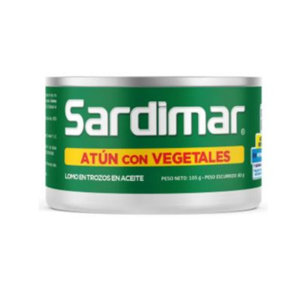 Atun con vegetales en aceite Sardimar 105g