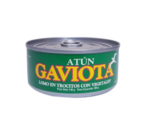 Atún Trocitos Vegetales Gaviota 140g