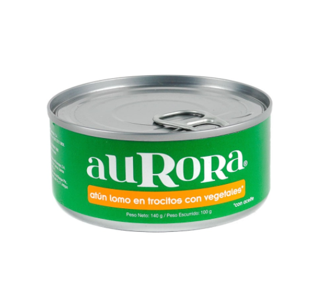 Atún con Vegetales en trocitos Aurora 140g