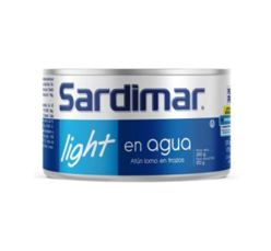 Atún trozos light en agua, Marca Sardimar, Lata 140g
