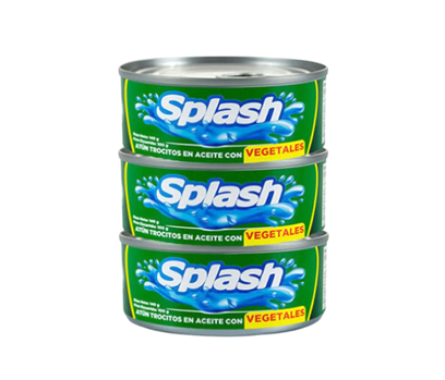 Atún Splash Vegetales 3 Pack  140g