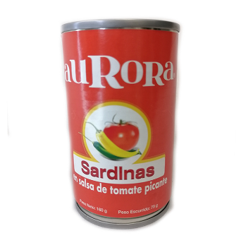 Sardina en Salsa de Tomate Picante Aurora 160g