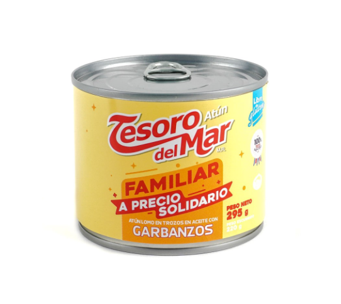 Atun Tesoro de mar, trozos con garbanzos 295g