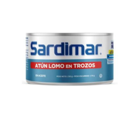 Atún Lomo En Trozos Aceite Sardimar 170g