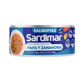 Ensalada de Atún, Papa y Zanahoria, Sardimar, 140g