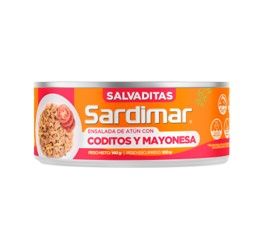 Ensalada de Atún, coditos y mayonesa, Sardimar, 140g