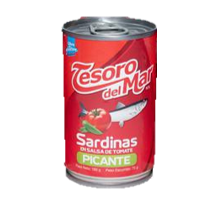 Sardina Tinapa Picante Tesoro del Mar 160g