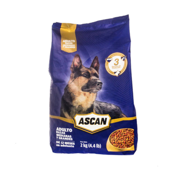 Alimento para perro adulto  Ascan 2kg