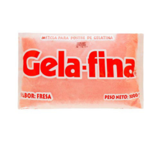 Gelatina de Fresa, Marca Gela-fina, Presentación 1 kg