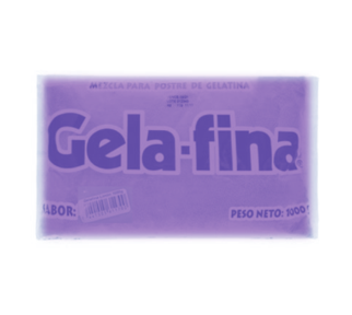 Gelatina de UVA, Marca Gela-fina, Presentación 1