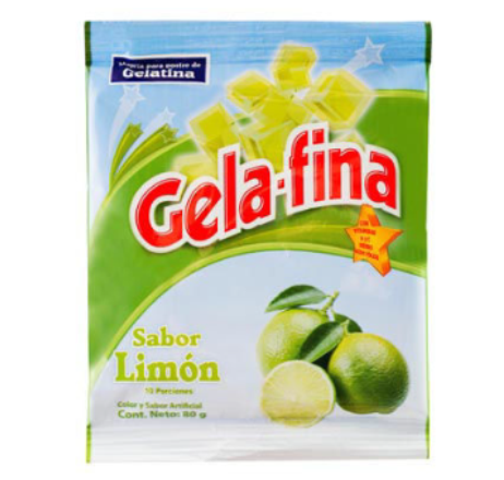 Gelatina Gela-Fina Limón 80 g