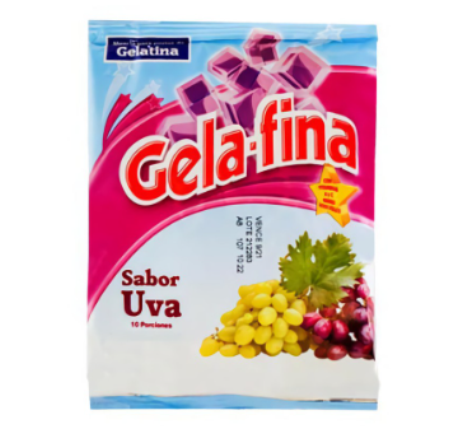 Gelatina Sabor a Uva Gela-Fina 80g