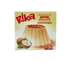 FLAN RIKA COCO CON CARAMELO 65G CJ