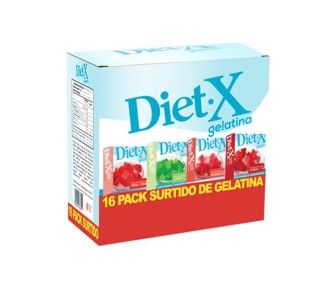 Gelatina Diet X Caja surtida 16 pack