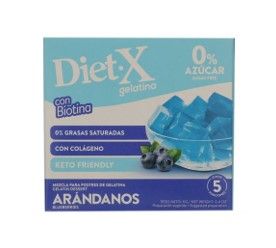 Gelatina Cero Azucar sabor Arandanos Marca Diet-x