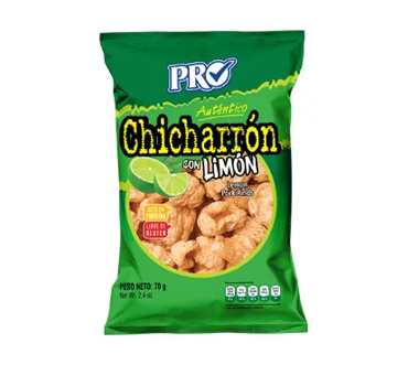 Chicharron Auténtico Con Limón Marca Pro 70g