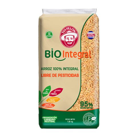 Arroz Bio Integral Tio Pelon 95% 1kg