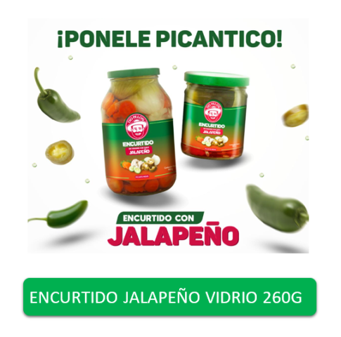 Encurtido Jalapeño picante medio TÍO PELÓN 260gr