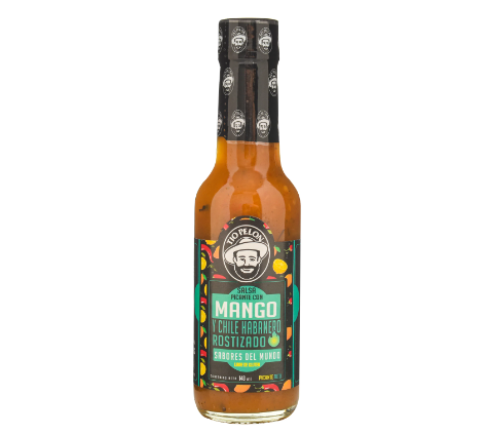 Salsa picante con mango y habanero rostizado  Tio Pelon 148ml