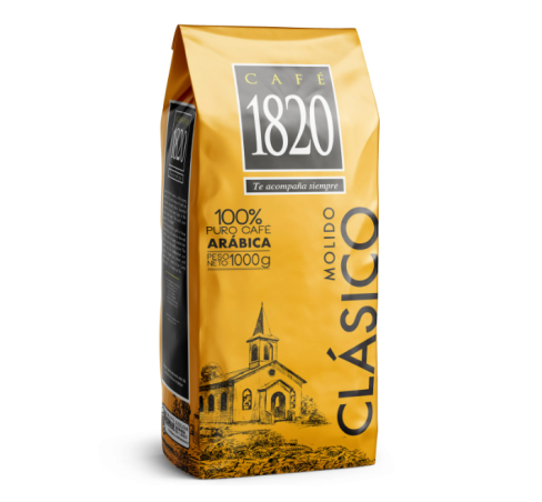 Café puro molido, Marca 1820, Bolsa 1 kg